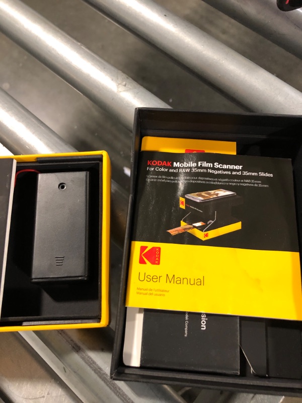 Photo 1 of KODAK Mobile Film Scanner - Fun Novelty Scanner Lets You Scan and Play with Old 35mm Films & Slides Using Your Smartphone Camera - Cardboard Platform & Eco-Friendly Toy LED Backlight