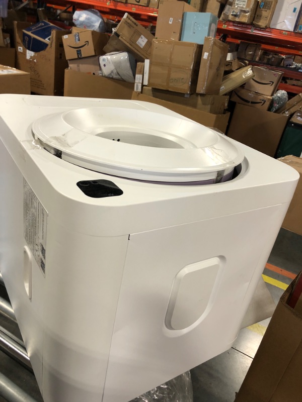 Photo 1 of Bebeblue Self Cleaning Cat Litter Box, Automatic Cat Litter Box, No Scooping Robot Smart Litter Box, Odor Removal, Health Monitoring, Easy Clean, Extra Large Cleaning Robot for Multiple Cats, Quiet White