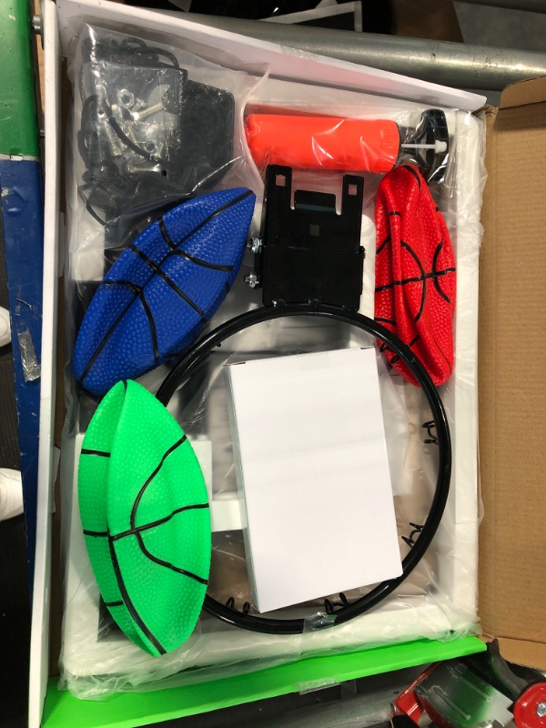 Photo 1 of Basketball Hoop Indoor for Kids,LED Light Mini Basketball Hoop with 3 Balls & Electronic Scoreboard,Over The Door Basketball Hoop,Basketball Toys Gift for Kids 3-12 Year Old Boys Girls Teen LED Basketball Hoop