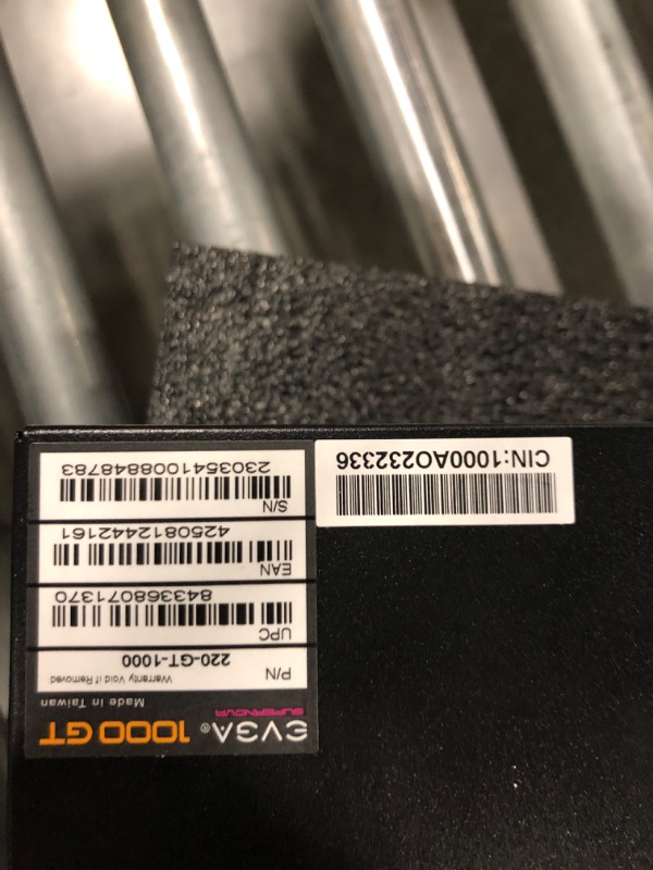 Photo 1 of EVGA SuperNOVA 1000 GT, 80 Plus Gold 1000W, Fully Modular, Eco Mode with FDB Fan, 10 Year Warranty, Includes Power ON Self Tester, Compact 150mm Size, Power Supply 220-GT-1000-X1 1000W GT Power Supply