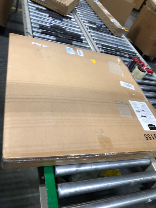 Photo 1 of Amazon Basics Faux Fur Saucer Chair with Foldable Metal Frame, Grey