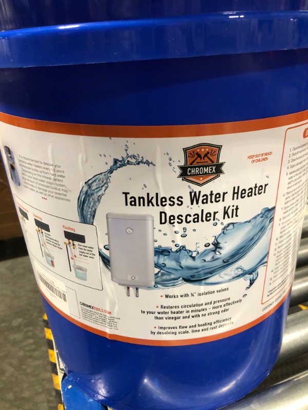 Photo 1 of Allied Science Tankless Water Heater Flush Kit with Quart Liquid Descaling Solution and 1/6HP Extra Strength Pump