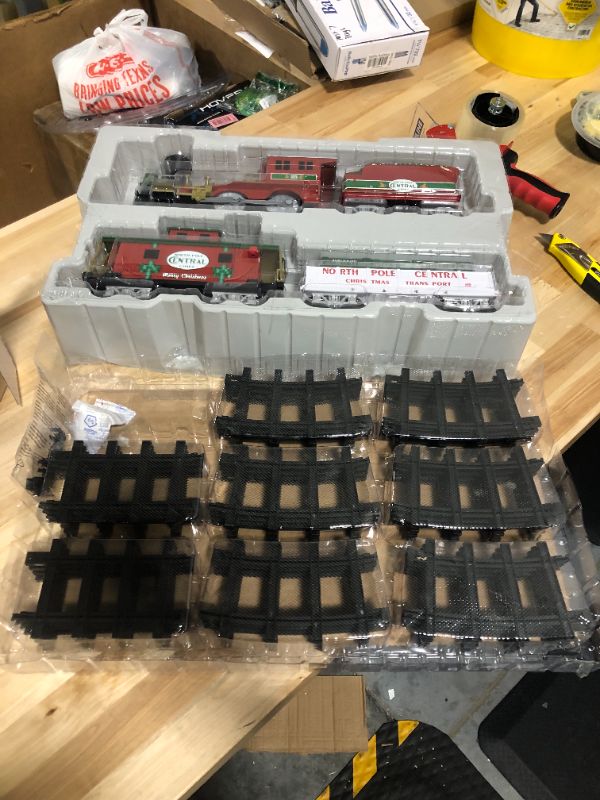 Photo 4 of Lionel North Pole Central Battery-Powered Train Set with Remote + Inner Loop Track Expansion Pack Complete Set + Expansion Track (Inner Loop)