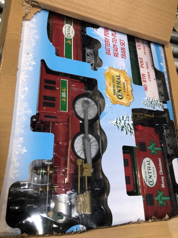 Photo 2 of Lionel North Pole Central Battery-Powered Train Set with Remote + Inner Loop Track Expansion Pack Complete Set + Expansion Track (Inner Loop)