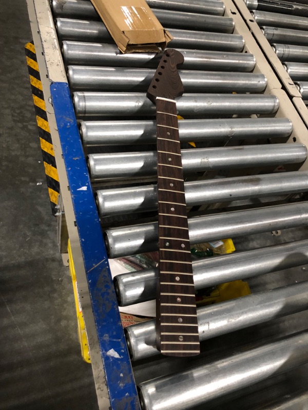 Photo 3 of 22-fret ST Wenge Electric Guitar Neck 14" Radius of Fingerboard, Bone Nut, Colored Shell Markers, Stainless Steel Frets