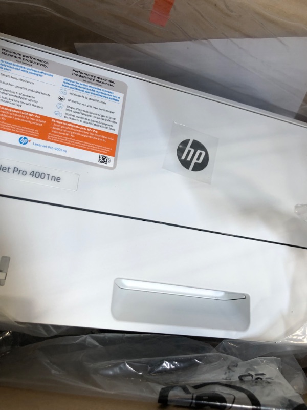 Photo 2 of HP LaserJet Pro 4001ne Black & White Printer with HP+ Smart Office Features