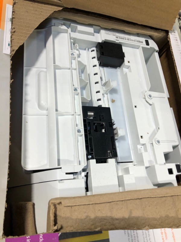 Photo 1 of HP DeskJet 2755e Wireless Color All-in-One Printer with bonus 6 months Instant Ink (26K67A), white