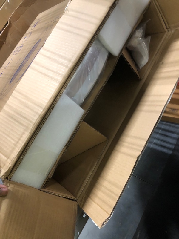 Photo 1 of KAMLAM 24" Low Profile Ceiling Fan with Light, Modern Flush Mount Ceiling Fans with Light and Remote, Smart Enclosed Bladeless Ceiling Fan with 3 Color Light 6 Speeds Reversible Timing, App Controll 24" Ceiling Fan with Light -- Silver