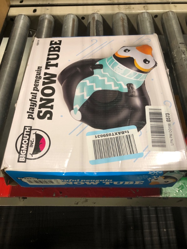 Photo 2 of BigMouth Inc. Snow Tube, Inflatable Sleds for Kids and Adults, Heavy Duty PVC Penguin