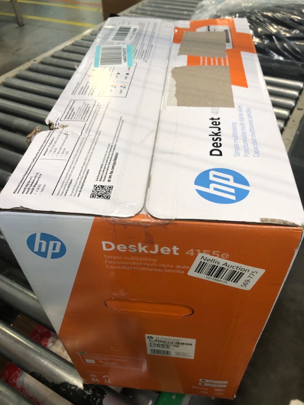 Photo 1 of HP DeskJet 4155e Wireless Color All-in-One Printer & 67XL Tri-Color High-Yield Ink Cartridge | 3YM58AN & 67XL Black High-Yield Ink Cartridge | 3YM57AN Printer + Tri-color Ink + Black Ink