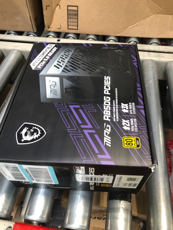 Photo 1 of MSI MPG A850G PCIE 5 & ATX 3.0 Gaming Power Supply - Full Modular - 80 Plus Gold Certified 850W - 100% Japanese 105°C Capacitors - Compact Size - ATX PSU MPG A850G PCIE5 850W