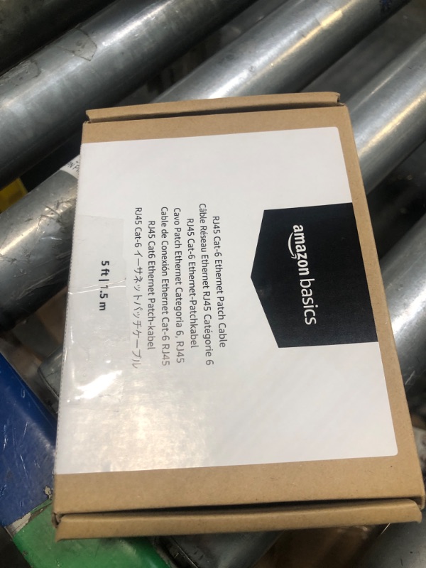 Photo 1 of Amazon Basics RJ45 Cat-6 Ethernet Patch Internet Cable - 5 Foot (1.5 Meters) 5 Foot 1-Pack Cable