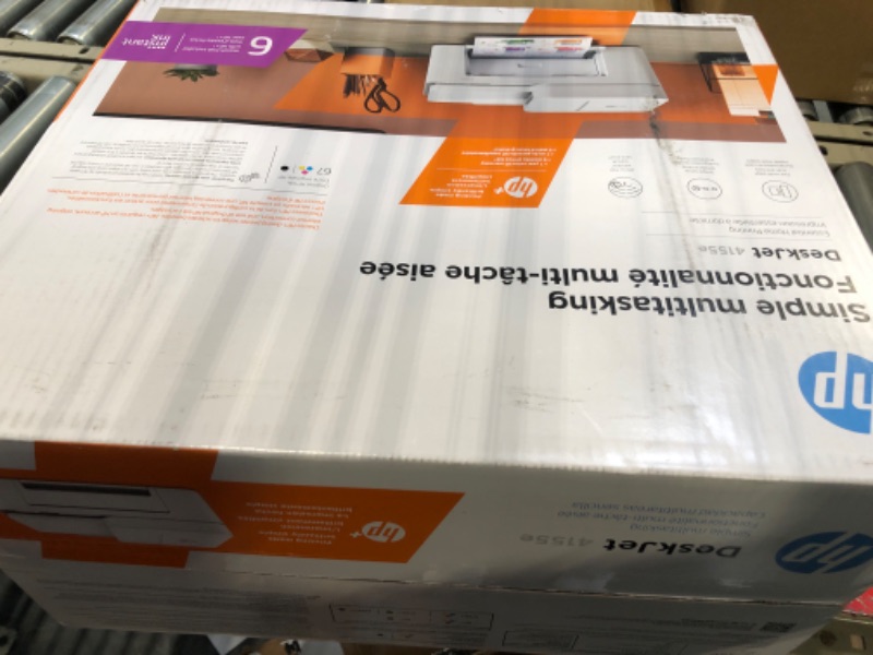 Photo 1 of HP DeskJet 4155e Wireless Color All-in-One Printer & 67XL Tri-Color High-Yield Ink Cartridge | 3YM58AN & 67XL Black High-Yield Ink Cartridge | 3YM57AN Printer + Tri-color Ink + Black Ink