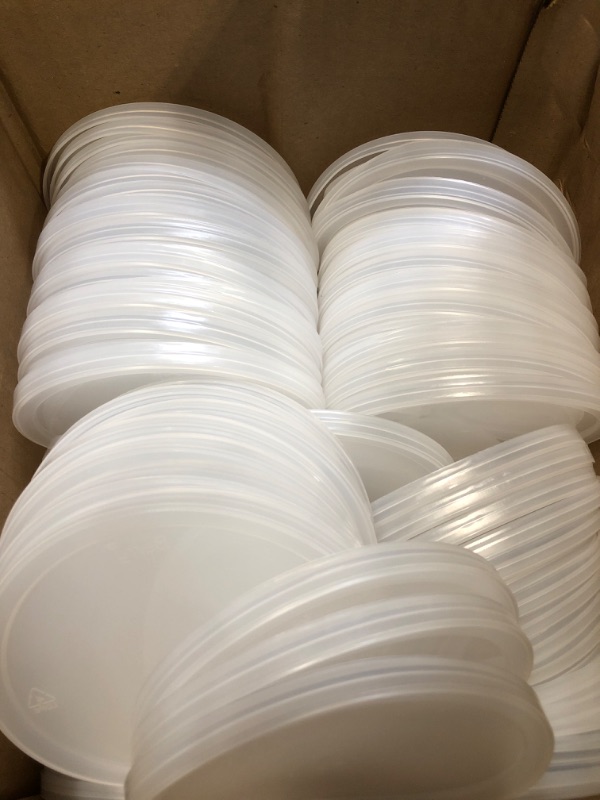 Photo 2 of ABN Paint Cup Lid - 100 Pack 32oz Plastic Measuring Mixing Cup Lids for Epoxy Resin, Activators, and Thinners - Lids Only