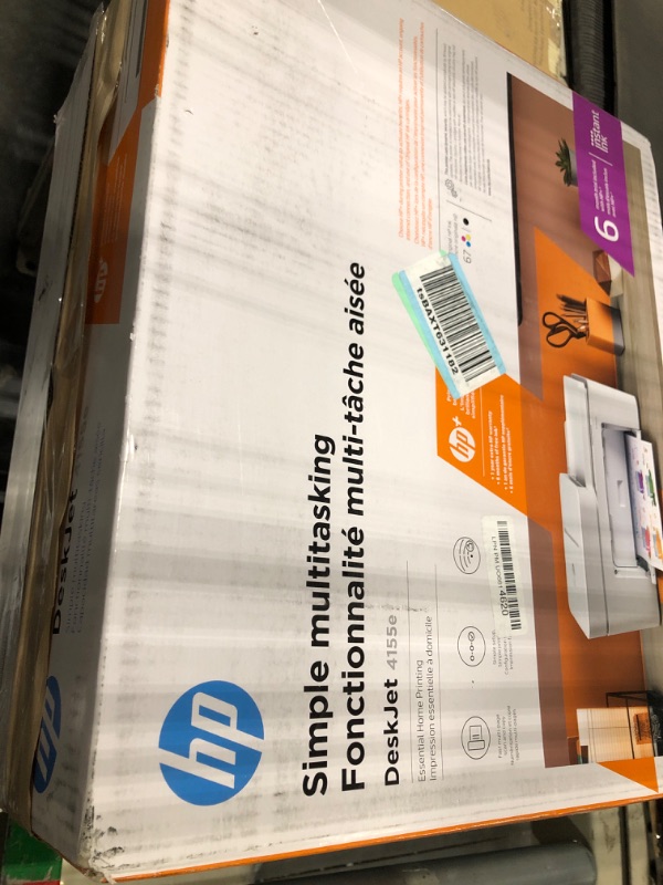 Photo 2 of HP DeskJet 4155e Wireless Color All-in-One Printer & 67XL Tri-Color High-Yield Ink Cartridge | 3YM58AN & 67XL Black High-Yield Ink Cartridge | 3YM57AN Printer + Tri-color Ink + Black Ink