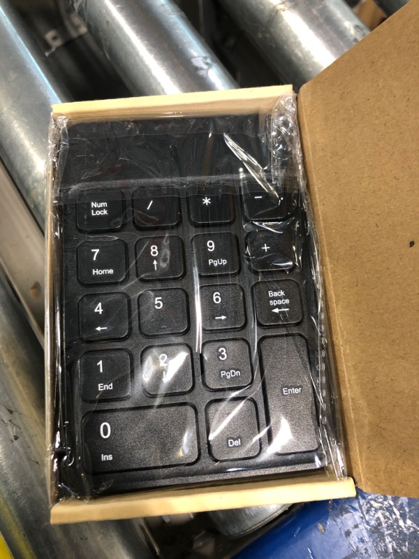 Photo 1 of Rechargeable Wireless Number Pad and Mouse, 2.4GHz Portable Ultra Slim USB Numeric Keypad and Mouse Combo for Laptop, PC