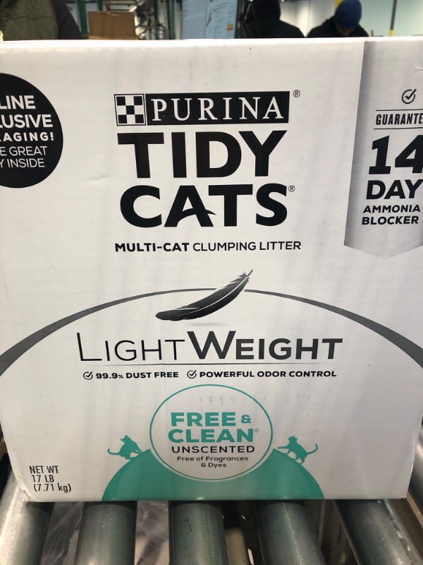 Photo 2 of Purina Tidy Cats Lightweight Free & Clean Clumping Cat Litter 17 lb. Box