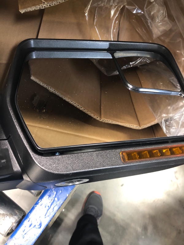 Photo 1 of SCITOO Towing Mirrors for 2004-2014 for Ford for F-150 Blind Spot Mirror Power Heated Chrome Puddle Signal Double Glass (Passenger Side)