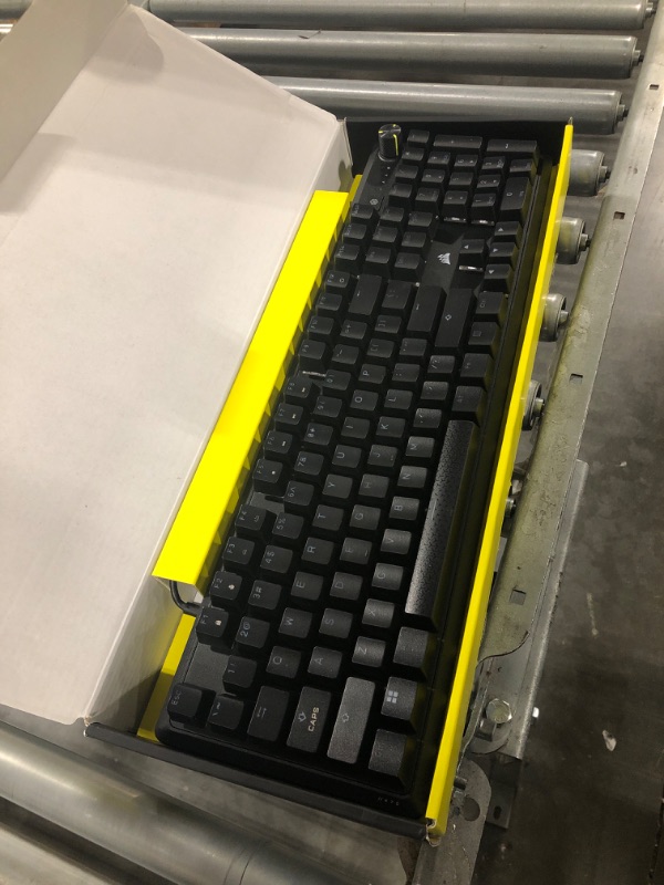 Photo 3 of CORSAIR K70 CORE RGB Mechanical Gaming Keyboard with Palmrest - Pre-lubricated Corsair MLX Red Linear Keyswitches - Sound Dampening - Media Control Dial - iCUE Compatible - QWERTY NA Layout - Black