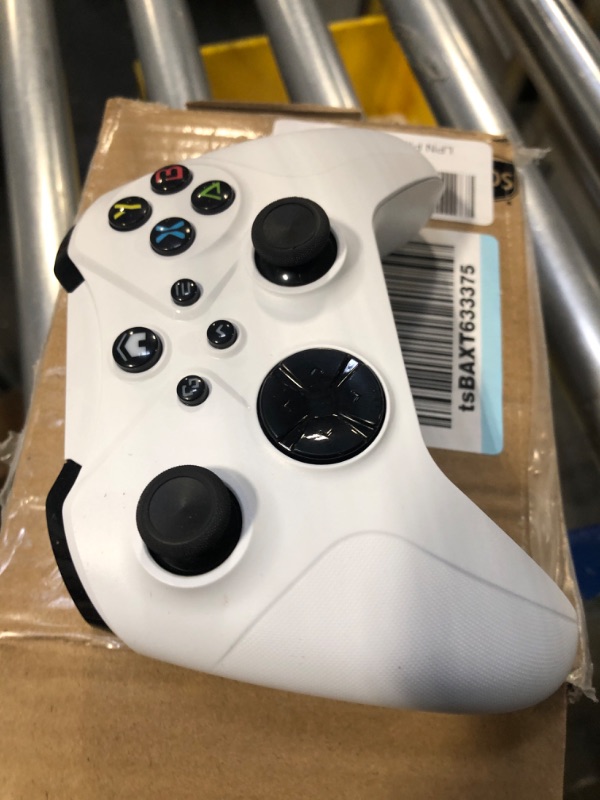 Photo 3 of [Need to Upgrade] Controller for Xbox Wireless, Gaming Controller Compatible with Xbox One, Xbox Series X/S, Xbox One X/S, iOS, Android, Steam and PC Gamepad with Audio Jack TURBO and Macro Function White