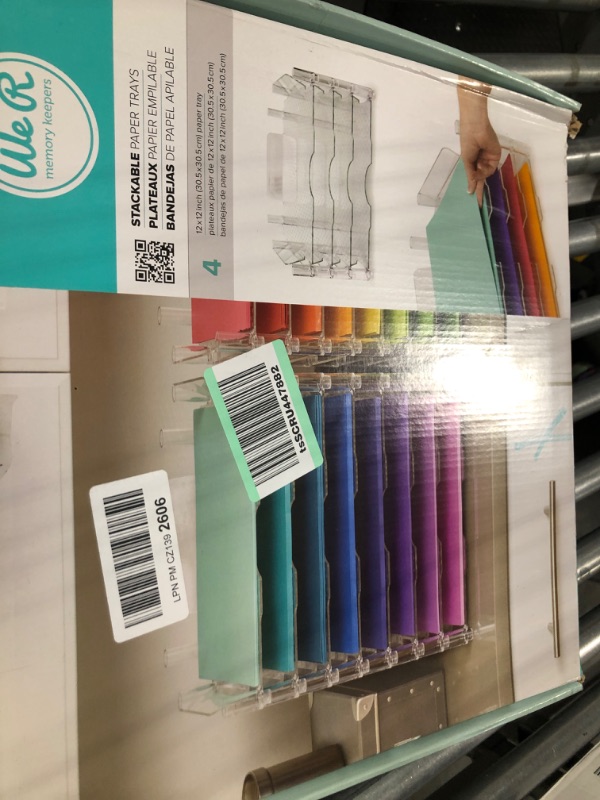 Photo 1 of American CraftsStackable 662587 Paper Tray by We R Memory Keepers | 12 x 12-inch, 4 pack