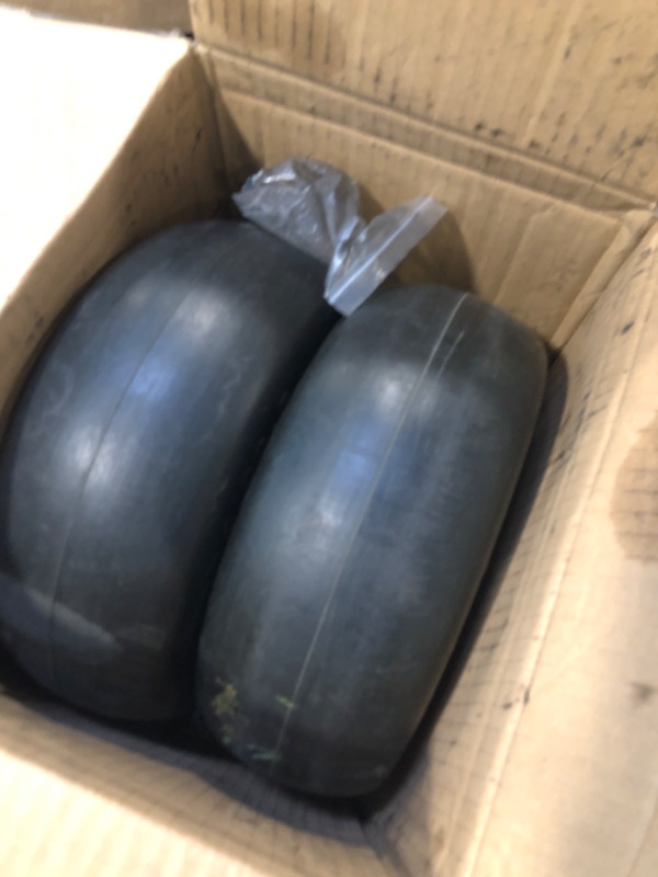 Photo 3 of 2 PCS Premium 11x4.00-5 Lawn Mower Tires Flat Free & Zero Turn Mowers, with 3/4" & 5/8" Grease Bushing and 3.4"-4.8" Centered Hub, Solution for Commercial Grade Lawns, and Garden Turf 11x4-5 lawn mower tires