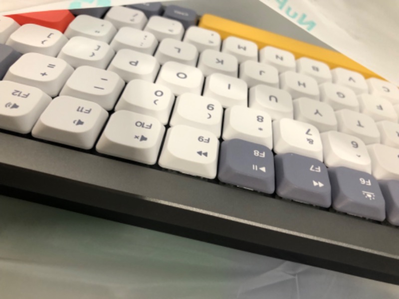 Photo 1 of nuphy Air75 Mechanical Keyboard, 75% Low Profile Wireless Keyboard, Supports Bluetooth 5.0, 2.4G and Wired Connection, Compatible with Windows and Mac OS Systems-Gateron Brown Switch