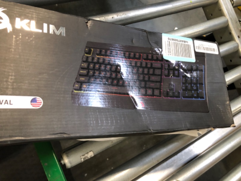 Photo 4 of KLIM Rival Wireless Gaming Keyboard RGB US Layout - New 2023 - Slim Durable Ergonomic Quiet Silent Soft Sound Keys 25 Anti-Ghosting - RGB Backlit Wireless Keyboard Gaming for Laptop PC/Mac