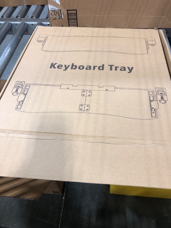 Photo 1 of LETIANPAI Keyboard Tray Under Desk,Pull Out Keyboard & Mouse Tray with Heavy-Duty C Clamp Mount,32(37 Including Clamps)x11.8 in Slide Out Platform Computer Drawer,Suitable for home work or office work