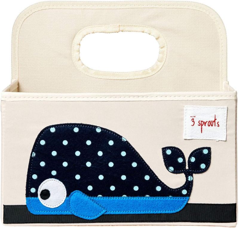 Photo 1 of 3 Sprouts Collapsible Toy Chest Storage Organizer Bin for Boys and Girls Playroom, Whale and Walrus (2 Pack)