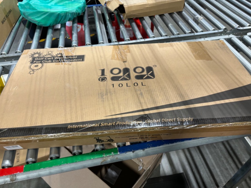 Photo 1 of 10L0L Club Car Precedent Golf Cart Windshield for 2004-UP Models, Fold Down, Compatible with Gas or Electric (04-21), 37.5" W X 33.6" H, Clear and Tinted Options Available Clear Windshield