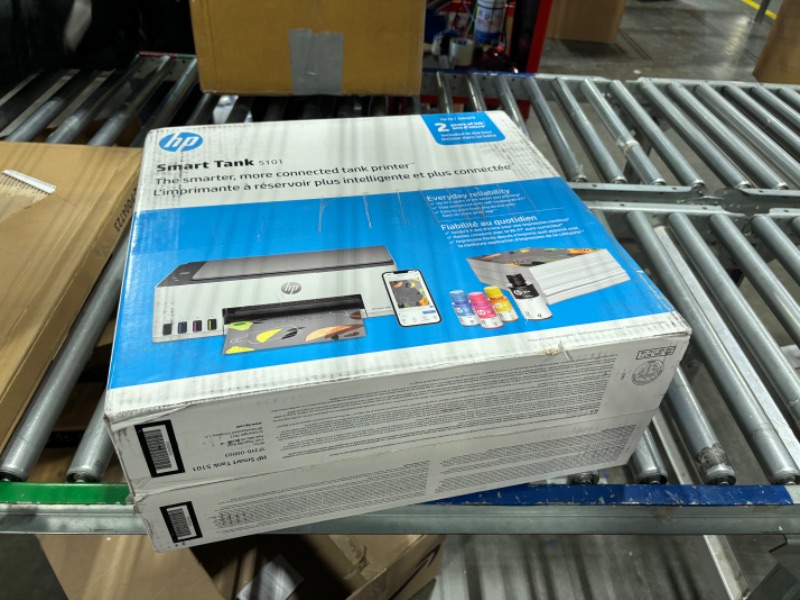 Photo 1 of HP Smart -Tank 5101 Wireless Cartridge-free all in one printer, up to 2 years of ink included, mobile print, scan, copy (1F3Y0A) , White
