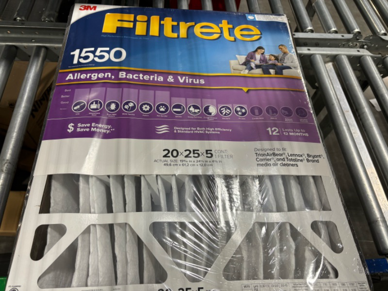 Photo 2 of 3M Filtrete Ultra Allergen Healthy Living Deep Pleat Furnace Filter