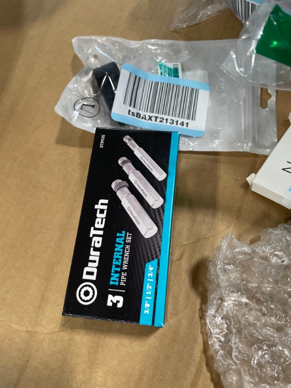 Photo 1 of DURATECH Internal Pipe Wrench Set, Pipe Nipple Extractor Set, 3-Piece, includes 3/8",1/2",3/4"