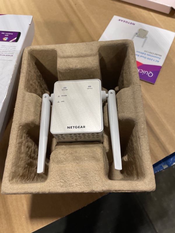 Photo 3 of NETGEAR Wi-Fi Range Extender EX6120 - Coverage Up to 1500 Sq Ft and 25 Devices with AC1200 Dual Band Wireless Signal Booster & Repeater (Up to 1200Mbps Speed), and Compact Wall Plug Design WiFi Extender AC1200