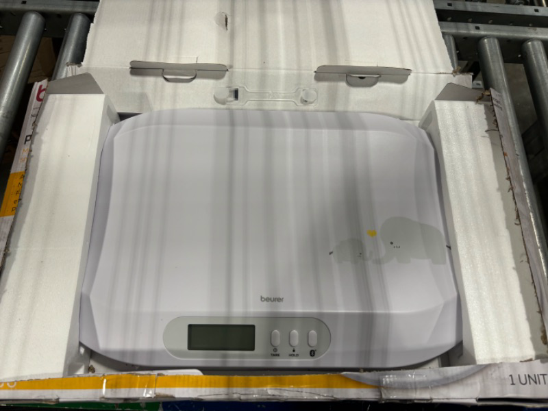 Photo 1 of Beurer BY90 Baby Scale, Pet Scale, Digital, with Measuring Tape, tracking weight with App | For: Infant, Newborn, Toddler /Puppy, Cat - Animals | LCD Display, weighs Lbs/Kg/Oz Highly accurate with Bluetooth/measuring Tape
