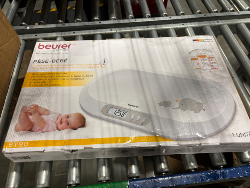 Photo 1 of Beurer BY90 Baby Scale, Pet Scale, Digital, with Measuring Tape, tracking weight with App | For: Infant, Newborn, Toddler /Puppy, Cat - Animals | LCD Display, weighs Lbs/Kg/Oz Highly accurate with Bluetooth/measuring Tape