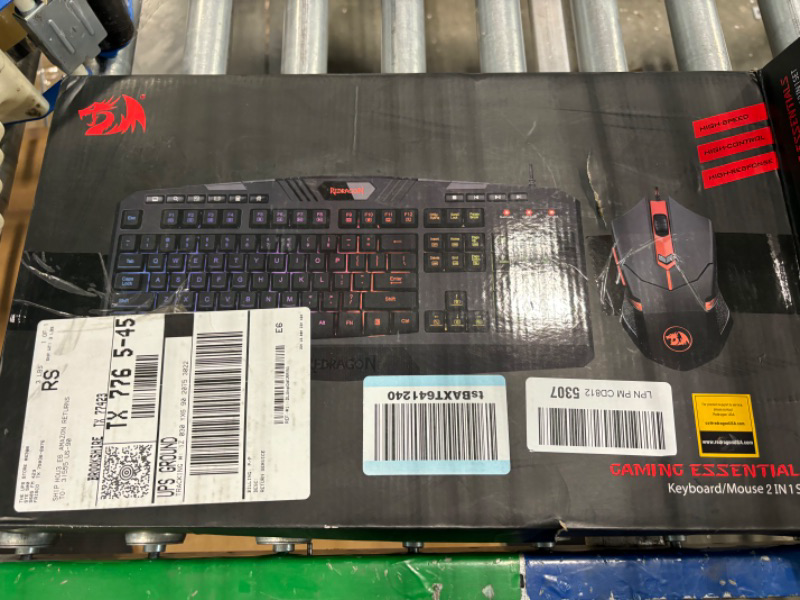 Photo 1 of Redragon S101 Gaming Keyboard, M601 Mouse, RGB Backlit Gaming Keyboard, Programmable Backlit Gaming Mouse, Value Combo Set [New Version] Black