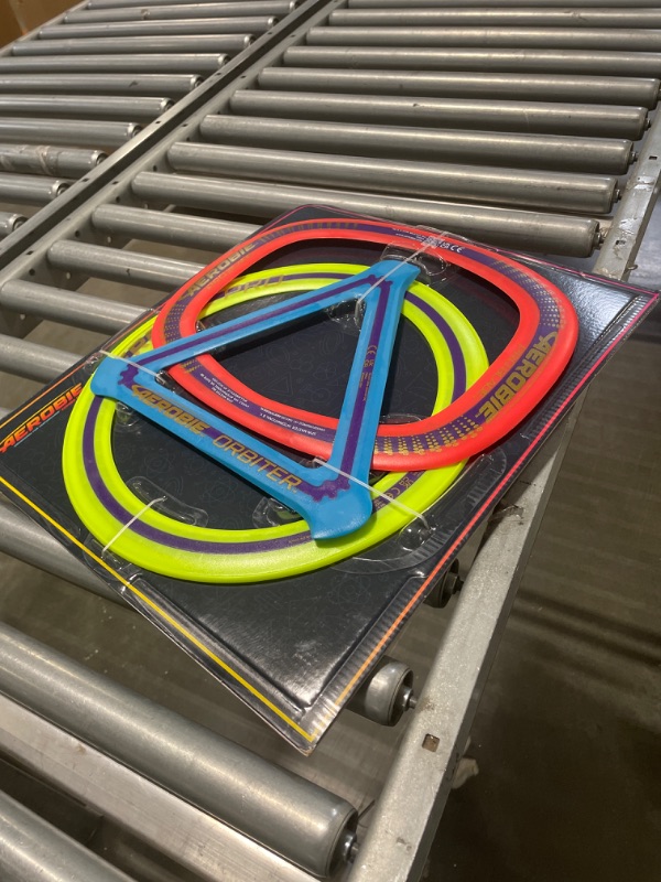 Photo 1 of Aerobie 3-Piece Flying Ring Combo Pack with Pro Ring, Orbiter Boomerang, and Pro Blade, Lightweight Kids Toys for Disc Golf & Outdoor Games, Ages 5+ Pro Ring 3pcs