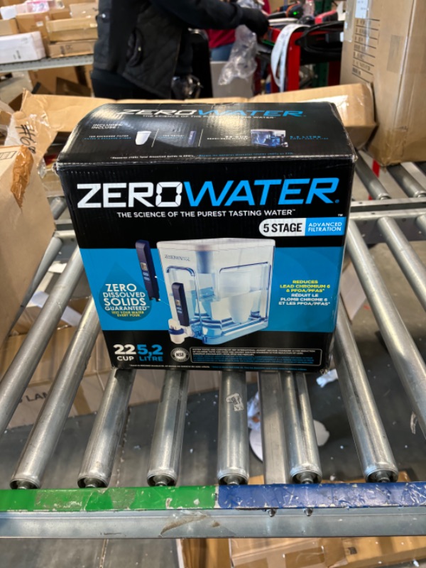 Photo 2 of ZeroWater 22 Cup Ready-Read 5-Stage Water Filter Dispenser & Official Replacement Filter - 5-Stage Filter Replacement 0 TDS for Improved Tap Water Taste -, Chromium, and PFOA/PFOS, 3-Pack 22-Cup Dispenser + Filter, 3-Pack