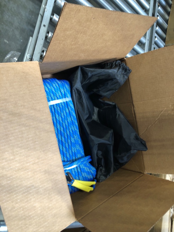 Photo 1 of WEREWOLVES 8MM Climbing Rope, 32ft/65ft/98ft/165ft/246ft High Strength Outdoor Safety Static Rock Climbing Rope, Escape Rope, Rappelling Rope, Fire Rescue Parachute Rope Blue 8mm 32FT(10M)
