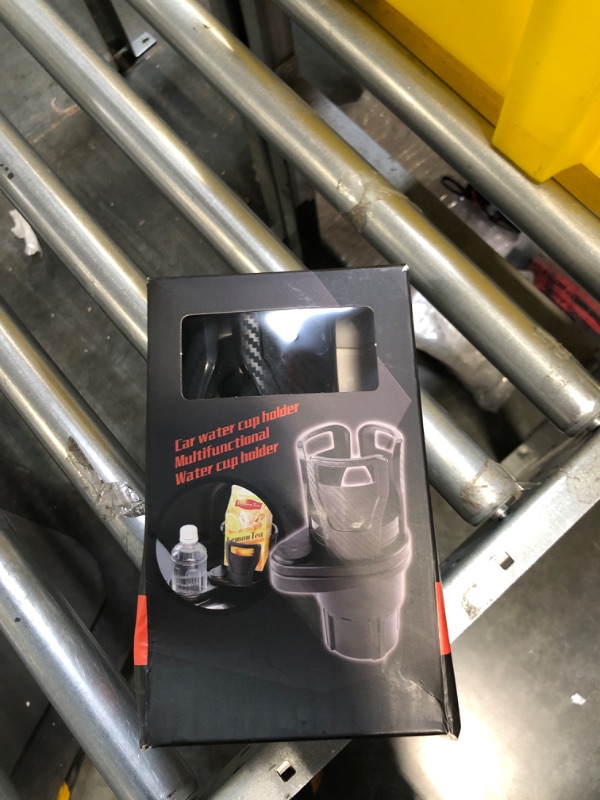 Photo 1 of Dual Cup Holder Expander for Car, AMESEDAK 2 in 1 Multifunctional Car Cup Holder with 360° Rotating Adjustable Base, for 20 Oz Bottles Cups Drinks Snacks Compatible with Most Cars