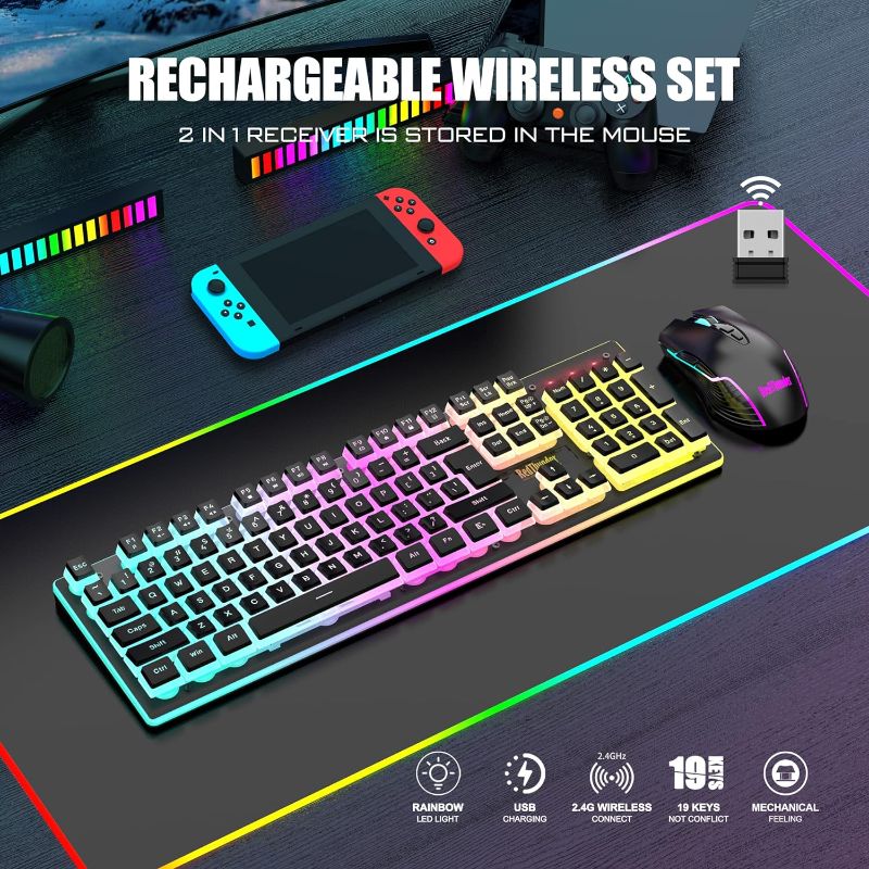 Photo 1 of RedThunder K10 Wireless Gaming Keyboard