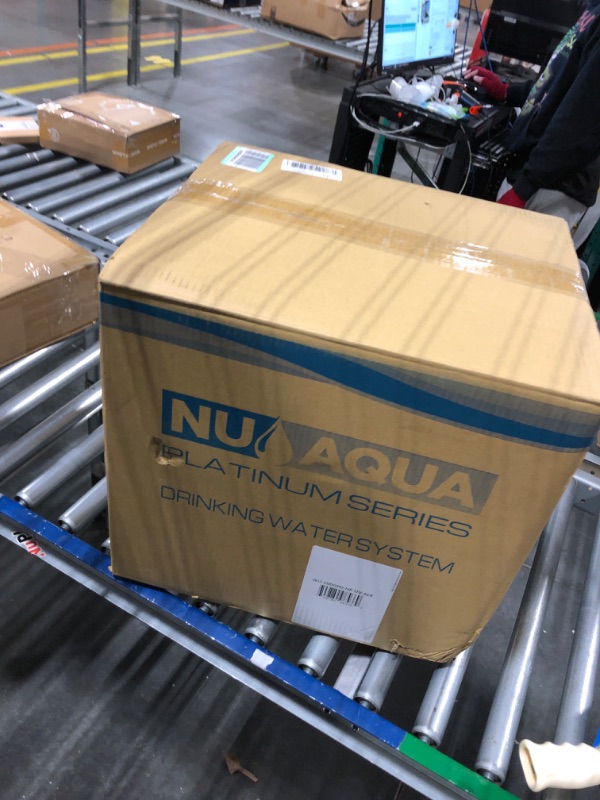 Photo 2 of NU Aqua 7-Stage UV & Alkaline Under Sink Reverse Osmosis Water Filter System - 100 GPD RO Filtration & Remineralization - Faucet & Tank - PPM Meter - 100GPD Undersink - Home Kitchen Drinking Purifier Stage 7 UV + Alkaline