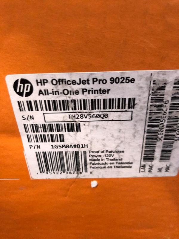 Photo 4 of HP OfficeJet Pro 9025e Wireless Color All-in-One Printer with Bonus 6 Months Instant Ink with HP+ 9025e - Advanced Printer