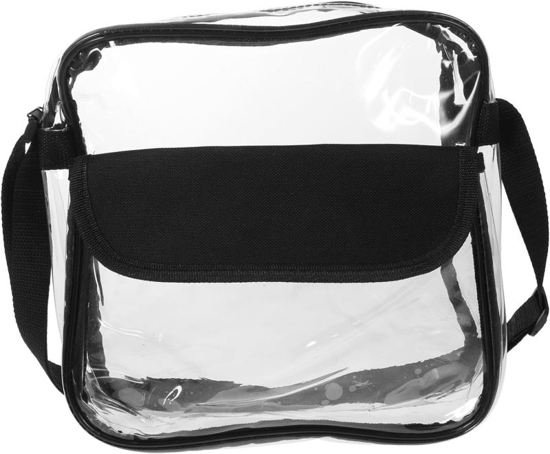 Photo 1 of BESPORTBLE clear crossbody bag sling bag chest bag cross body purse portable bag stadium clear bags for women clear bag stadium clear belt bag stadium bags for women small gym bag fabric