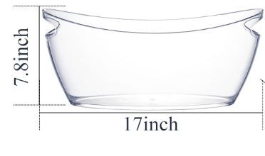 Photo 1 of  7 L Clear Acrylic Champagne Ice Bucket 