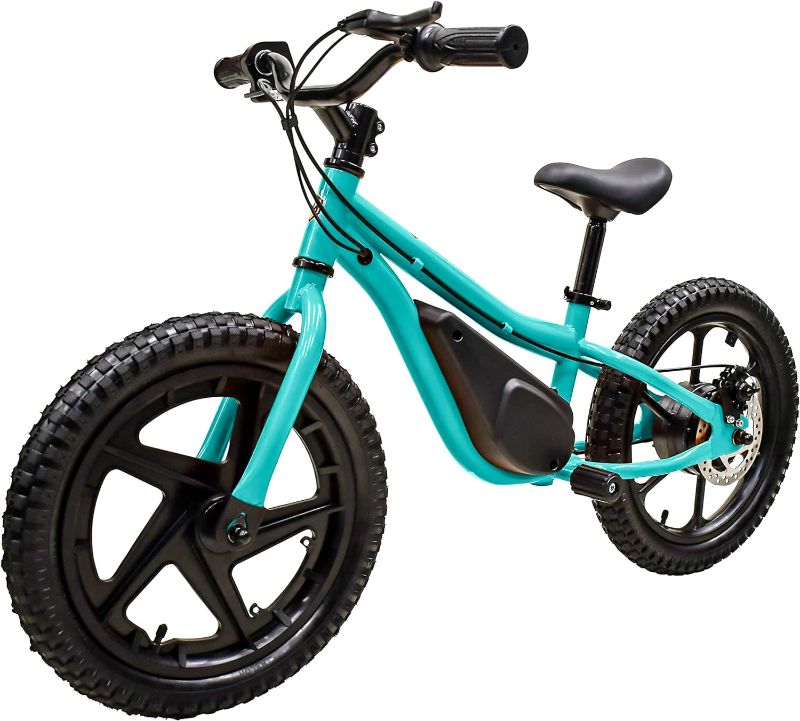 Photo 1 of M MASSIMO MOTOR 24V 350w Electric Balance Bike, Dirt Bike for Kids E13 w/Adjustable Seat Height 16" Large Wheel Aluminum Body Frame Up to 6 Hours Long Range Metal Rear Rim
