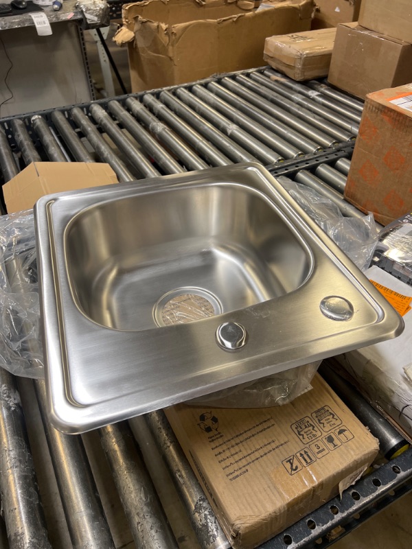 Photo 2 of 17 in. 304 Stainless Steel Single Sink