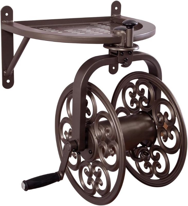 Photo 1 of 
Liberty Garden 710 Navigator Rotating Garden Hose Reel, Holds 125-Feet of 5/8-Inch Hose - Bronze
Style:Navigator
Pattern Name:Hose Reel